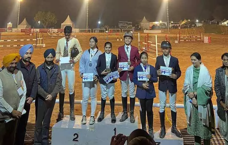 घुड़सवारी महोत्सव संपन्न: पंजाब के घुड़सवारों ने कई पदक जीते घुड़सवारी महोत्सव संपन्न: पंजाब के घुड़सवारों ने कई पदक जीते