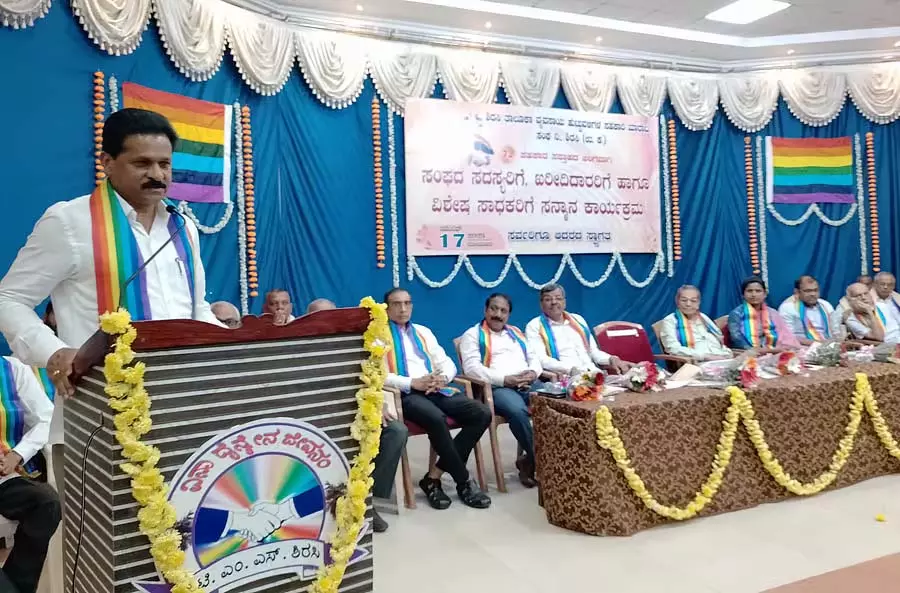 MLA भीमन्ना नाइक ने पहाड़ी उपयोगकर्ताओं के संघर्ष को तेज करने का आह्वान किया MLA भीमन्ना नाइक ने पहाड़ी उपयोगकर्ताओं के संघर्ष को तेज करने का आह्वान किया