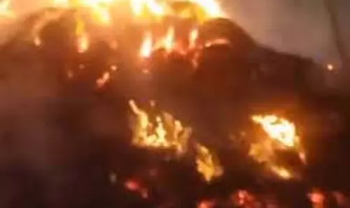 Bareilly: हाईटेंशन लाइन में अचानक शॉर्ट सर्किट से झोपड़ी में लगी आग Bareilly: हाईटेंशन लाइन में अचानक शॉर्ट सर्किट से झोपड़ी में लगी आग