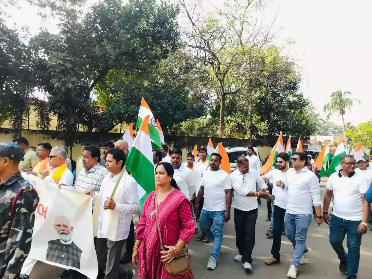 Kharagpur: सरदार पटेल की याद में खड़गपुर में विशाल मार्च