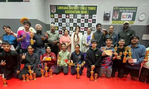 Ludhiana नमन, काव्या ने टेबल टेनिस टूर्नामेंट जीता