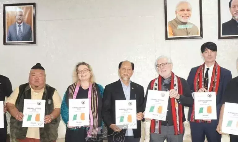 Nagaland: हॉर्नबिल महोत्सव के लिए आयरलैंड को चुना गया देश भागीदार Nagaland: हॉर्नबिल महोत्सव के लिए आयरलैंड को चुना गया देश भागीदार