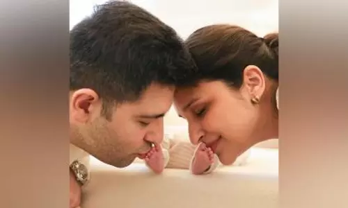 परिणीति चोपड़ा और राघव चड्ढा ने अपने बेटे Neer की पहली झलक दिखाई