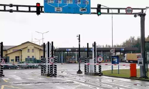 Lithuania बेलारूस सीमा चौकियां फिर से खोलेगा, हाइब्रिड हमले के बाद प्रतिबंध हटाया Lithuania बेलारूस सीमा चौकियां फिर से खोलेगा, हाइब्रिड हमले के बाद प्रतिबंध हटाया
