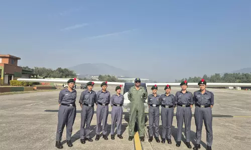 उधमपुर में NCC कैडेटों को पहला उड़ान अनुभव