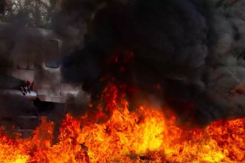 Ludhiana फोकल प्वाइंट रंगाई इकाई में भीषण आग लगी Ludhiana फोकल प्वाइंट रंगाई इकाई में भीषण आग लगी