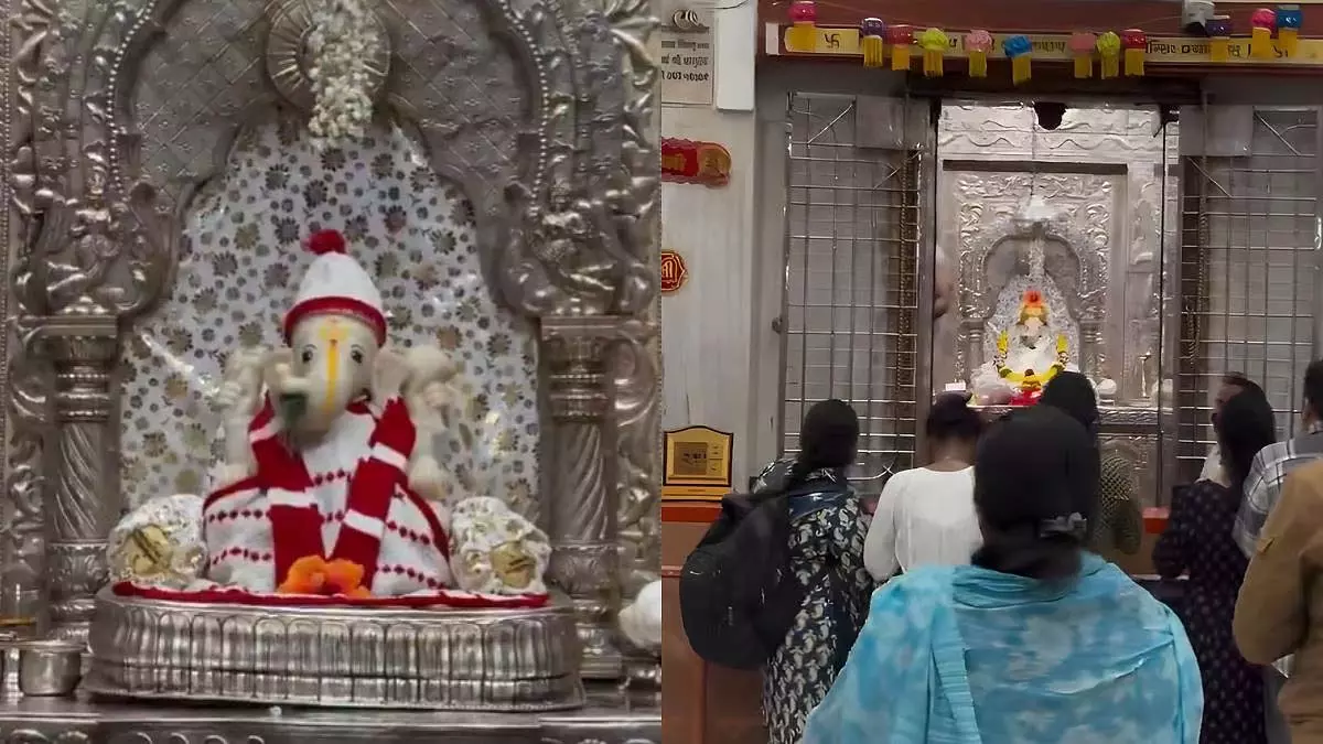 पुणे के सारसबाग चा राजा ने आरामदायक ऊनी वस्त्रों में सर्दियों का स्वागत किया; भक्तों ने लिया बप्पा का आशीर्वाद पुणे के सारसबाग चा राजा ने आरामदायक ऊनी वस्त्रों में सर्दियों का स्वागत किया; भक्तों ने लिया बप्पा का आशीर्वाद