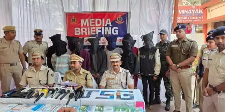 Jharsuguda साइबर धोखाधड़ी गिरोह का भंडाफोड़, 10 गिरफ्तार Jharsuguda साइबर धोखाधड़ी गिरोह का भंडाफोड़, 10 गिरफ्तार