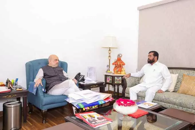 दिल्ली में महाराष्ट्र के डिप्टी सीएम एकनाथ शिंदे की अमित शाह से मुलाकात दिल्ली में महाराष्ट्र के डिप्टी सीएम एकनाथ शिंदे की अमित शाह से मुलाकात