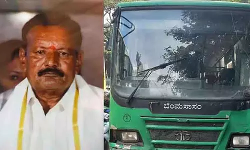 BMTC बस की चपेट में आने से पैदल यात्री की मौत: मडीवाला मार्केट के पास हादसा BMTC बस की चपेट में आने से पैदल यात्री की मौत: मडीवाला मार्केट के पास हादसा