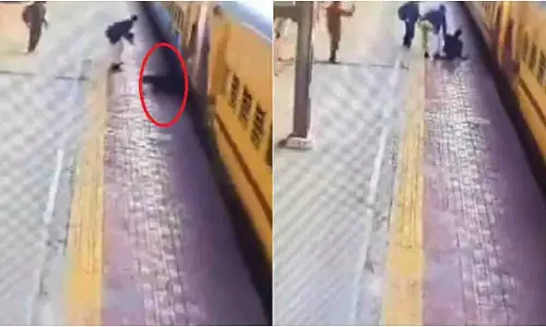 काचीगुडा रेलवे स्टेशन पर RPF कांस्टेबल ने यात्री की जान बचाई
