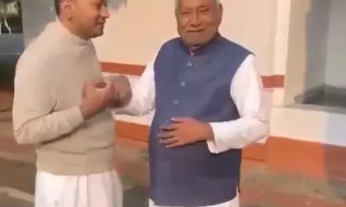 CM पिता नीतीश कुमार को बेटे निशांत ने दी बधाई CM पिता नीतीश कुमार को बेटे निशांत ने दी बधाई