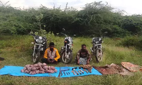 43 kg हिरण का मांस ज़ब्त: दो लोग गिरफ्तार 43 kg हिरण का मांस ज़ब्त: दो लोग गिरफ्तार