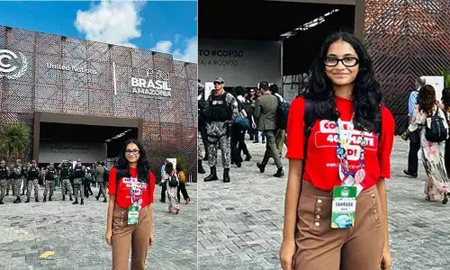 हैदराबाद के छात्र ने ब्राजील में COP 30 में भारत का प्रतिनिधित्व किया हैदराबाद के छात्र ने ब्राजील में COP 30 में भारत का प्रतिनिधित्व किया