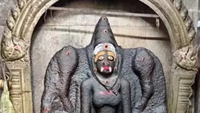 Tindivanam में पल्लव काल की कोटरावा मूर्ति मिली Tindivanam में पल्लव काल की कोटरावा मूर्ति मिली
