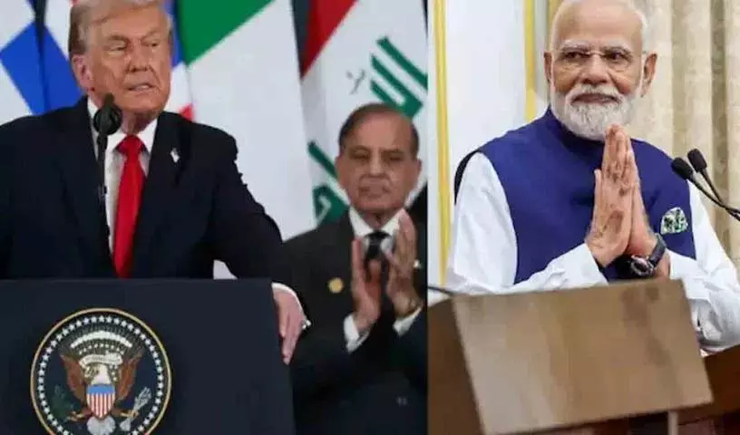 भारत और पाकिस्तान के बीच टकराव रोकने के लिए Trump का नया दावा भारत और पाकिस्तान के बीच टकराव रोकने के लिए Trump का नया दावा