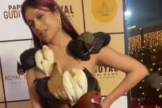 लिविंग चिकन गाउन में Model का वीडियो वायरल लिविंग चिकन गाउन में Model का वीडियो वायरल