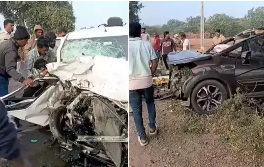 Telangana :  मोइनाबाद में टक्कर में एक की मौत, 5 घायल