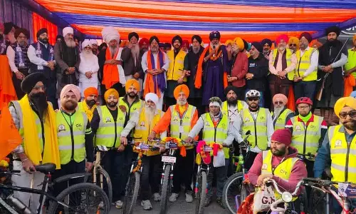 Guru Tegh Bahadur की शहादत की सालगिरह को समर्पित साइकिल अभियान अमृतसर में संपन्न हुआ Guru Tegh Bahadur की शहादत की सालगिरह को समर्पित साइकिल अभियान अमृतसर में संपन्न हुआ