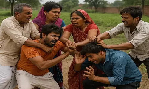 रायपुर में जमीन विवाद के दौरान परिवार के बीच मारपीट