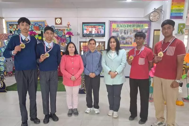 Rainbow School ने स्टेट ताइक्वांडो इवेंट में 3 गोल्ड मेडल जीते Rainbow School ने स्टेट ताइक्वांडो इवेंट में 3 गोल्ड मेडल जीते
