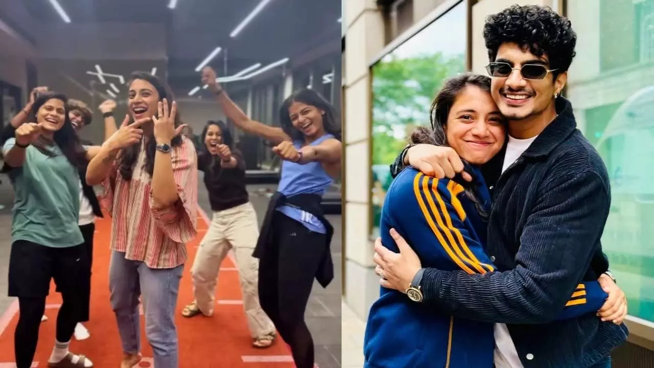 Smriti Mandhana का प्री-वेडिंग सेलिब्रेशन वीडियो वायरल Smriti Mandhana का प्री-वेडिंग सेलिब्रेशन वीडियो वायरल
