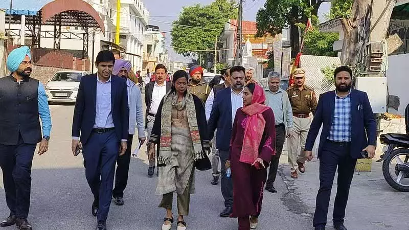 Nagar Kirtan के रास्ते का डिटेल्ड इंस्पेक्शन किया गया Nagar Kirtan के रास्ते का डिटेल्ड इंस्पेक्शन किया गया