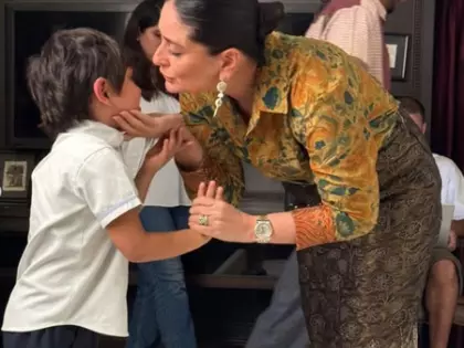 स्कूल से लौटने के बाद Kareena Kapoor को बेटे तैमूर ने प्यार से गले लगाया स्कूल से लौटने के बाद Kareena Kapoor को बेटे तैमूर ने प्यार से गले लगाया