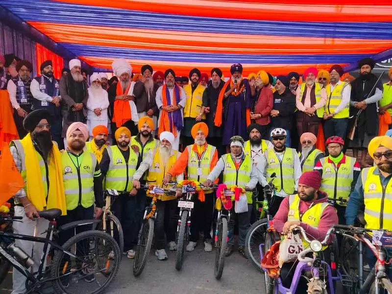 Guru Tegh Bahadur की शहादत की सालगिरह को समर्पित साइकिल अभियान अमृतसर में संपन्न हुआ Guru Tegh Bahadur की शहादत की सालगिरह को समर्पित साइकिल अभियान अमृतसर में संपन्न हुआ