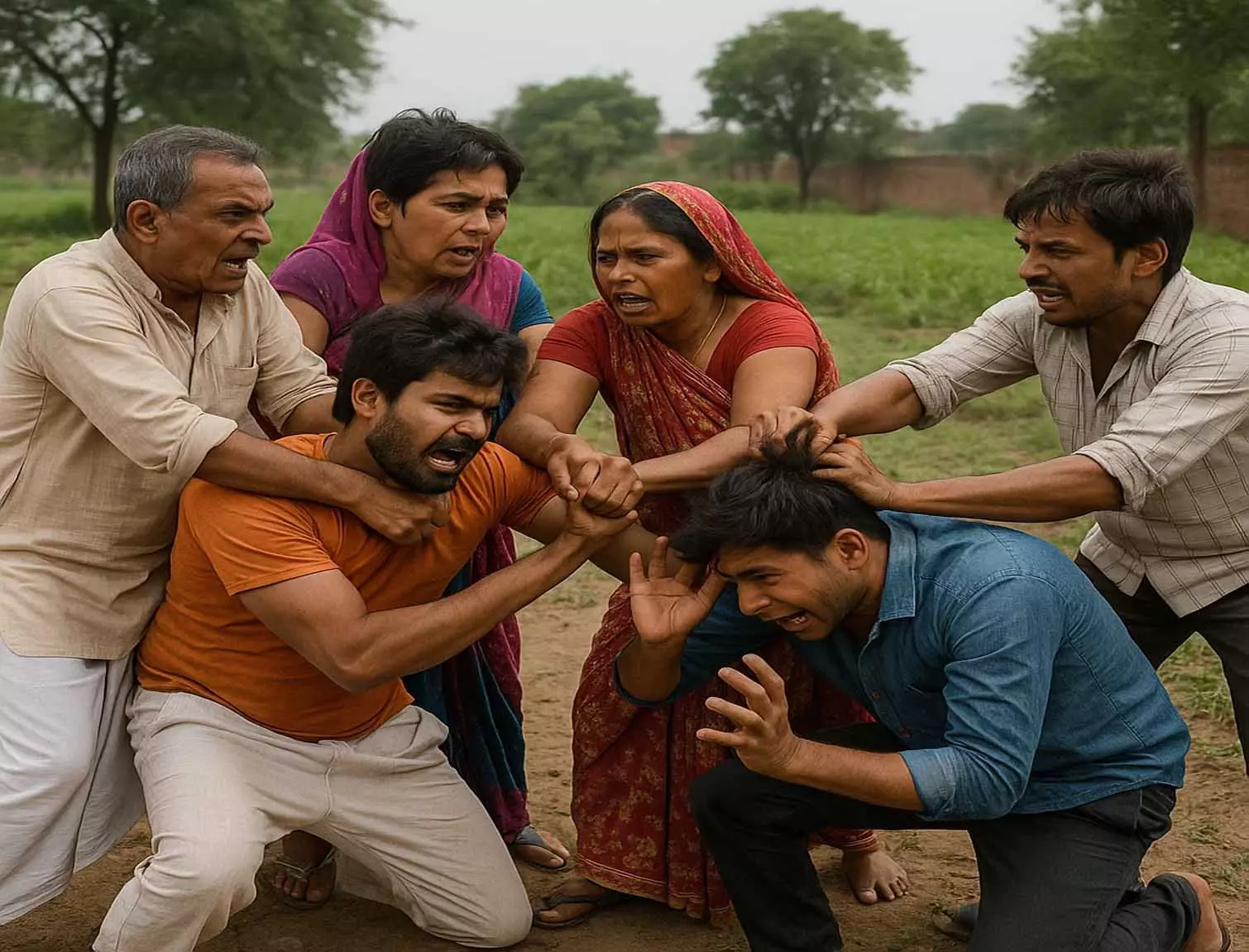 रायपुर में जमीन विवाद के दौरान परिवार के बीच मारपीट रायपुर में जमीन विवाद के दौरान परिवार के बीच मारपीट