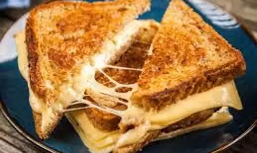 Schezwan Chilli Cheese Sandwich : घर पर बनाएं चीजी और क्रिस्पी कैफे स्टाइल सैंडविच Schezwan Chilli Cheese Sandwich : घर पर बनाएं चीजी और क्रिस्पी कैफे स्टाइल सैंडविच