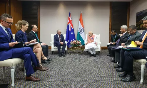 G20 में PM मोदी और पीएम अल्बानीज़ ने रक्षा व परमाणु सहयोग पर की अहम चर्चा G20 में PM मोदी और पीएम अल्बानीज़ ने रक्षा व परमाणु सहयोग पर की अहम चर्चा