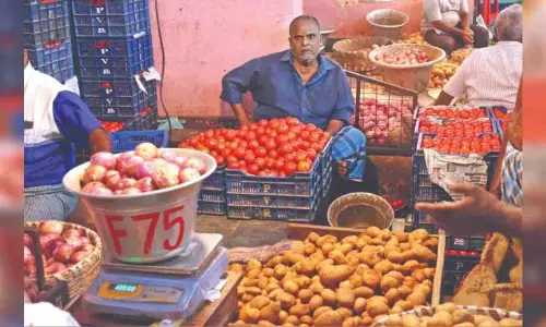 22 नवंबर को Koyambedu मार्केट में सब्जियों की कीमतों में थोड़ी बढ़ोतरी देखी गई 22 नवंबर को Koyambedu मार्केट में सब्जियों की कीमतों में थोड़ी बढ़ोतरी देखी गई