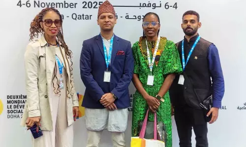 प्रलक्ष्य शर्मा ने सोशल डेवलपमेंट के लिए दूसरे वर्ल्ड समिट में एटलस मूवमेंट को रिप्रेजेंट किया