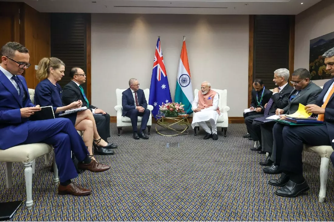 G20 में PM मोदी और पीएम अल्बानीज़ ने रक्षा व परमाणु सहयोग पर की अहम चर्चा G20 में PM मोदी और पीएम अल्बानीज़ ने रक्षा व परमाणु सहयोग पर की अहम चर्चा