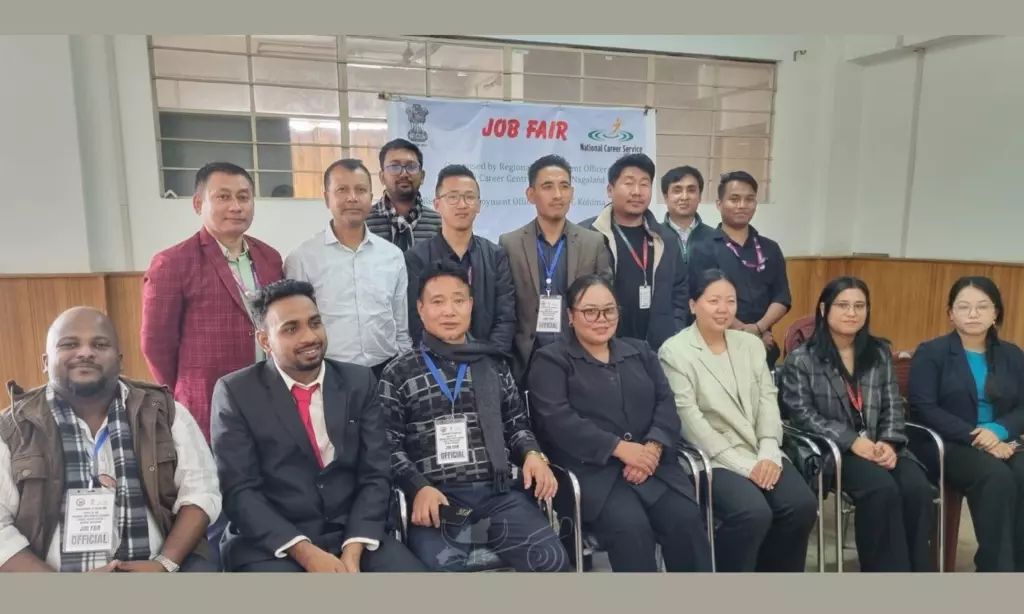 Nagaland: 74,500 से अधिक युवा रजिस्टर्ड, कोहिमा में जॉब फ़ेयर ने 74 कैंडिडेट चुने Nagaland: 74,500 से अधिक युवा रजिस्टर्ड, कोहिमा में जॉब फ़ेयर ने 74 कैंडिडेट चुने