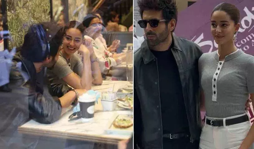 Kartik Aryan और अनन्या पांडे की कॉफी डेट की प्रमोशनल तस्वीरें वायरल Kartik Aryan और अनन्या पांडे की कॉफी डेट की प्रमोशनल तस्वीरें वायरल