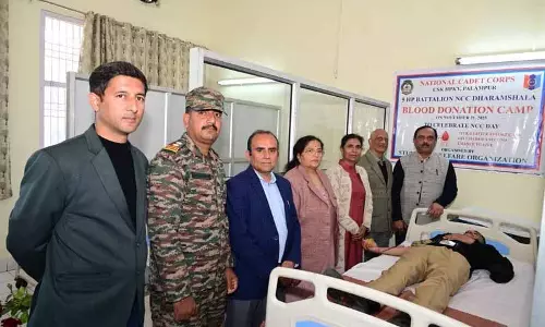 Himachal: 58 फार्म यूनिवर्सिटी के छात्रों ने रक्तदान किया Himachal: 58 फार्म यूनिवर्सिटी के छात्रों ने रक्तदान किया