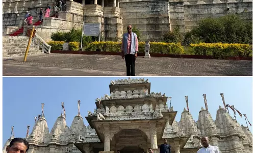 MP बृजमोहन अग्रवाल ने चतुर्मुख जिनप्रासाद राणकपुर महातीर्थ में दिव्य दर्शन किए