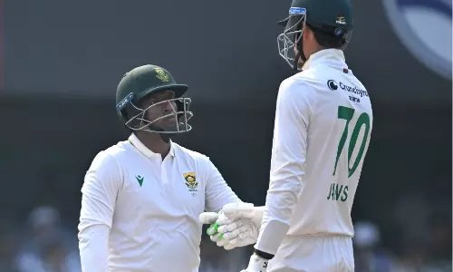 2nd Test: मुथुसामी के शतक और जैनसेन के अर्धशतक से दक्षिण अफ्रीका का स्कोर 428/7