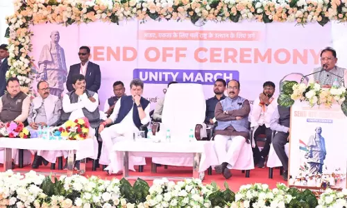 यूनिटी मार्च में शामिल हुए CM विष्णुदेव साय