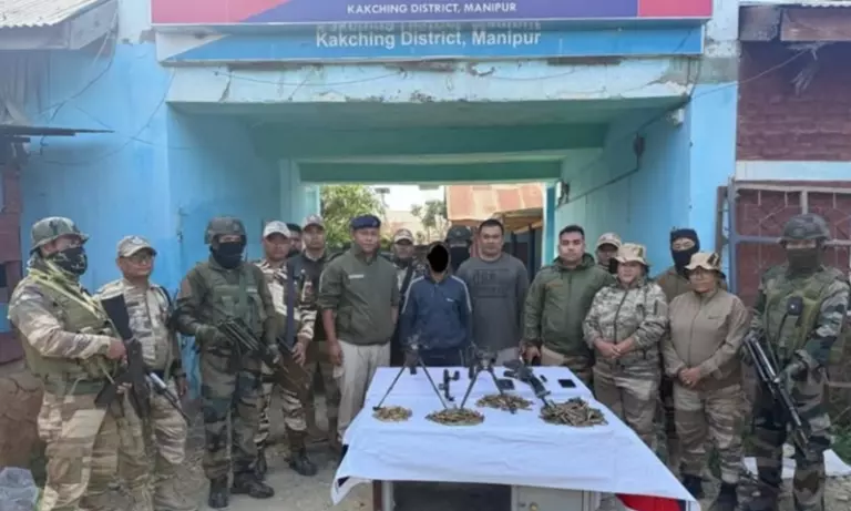 Manipur: हथियार, गोला-बारूद और जबरन वसूली के पैसे के साथ चार उग्रवादी गिरफ्तार