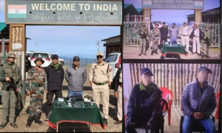 Assam: उल्फा-आई कमांडर अरुणोदय दोहोतिया और उनके पीएसओ ने सरेंडर किया Assam: उल्फा-आई कमांडर अरुणोदय दोहोतिया और उनके पीएसओ ने सरेंडर किया