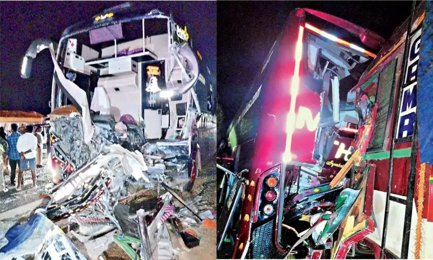 Telangana : अल्लागड्डा के पास बड़े सड़क हादसे में दो लोगों की मौत, दस घायल Telangana : अल्लागड्डा के पास बड़े सड़क हादसे में दो लोगों की मौत, दस घायल