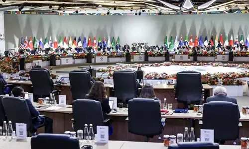 G20 एक चौराहे पर: शिखर सम्मेलन से टूटी हुई वैश्विक व्यवस्था के बारे में क्या पता चलता है G20 एक चौराहे पर: शिखर सम्मेलन से टूटी हुई वैश्विक व्यवस्था के बारे में क्या पता चलता है