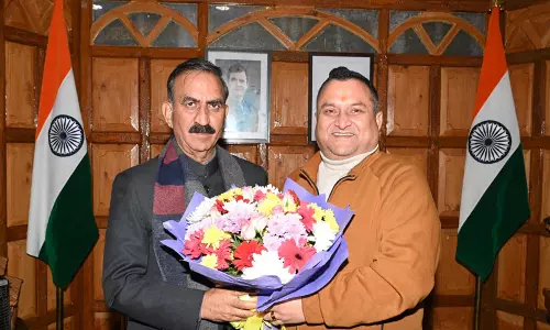 हिमाचल प्रदेश कांग्रेस के नए अध्यक्ष विनय कुमार ने शिमला में हिमाचल के CM सुखू से की मुलाकात