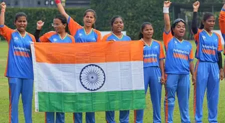 महिला दृष्टिबाधित टीम के टी20 विश्व कप जीतने पर ओडिशा के मुख्यमंत्री मोहन चरण मांझी ने दी बधाई महिला दृष्टिबाधित टीम के टी20 विश्व कप जीतने पर ओडिशा के मुख्यमंत्री मोहन चरण मांझी ने दी बधाई