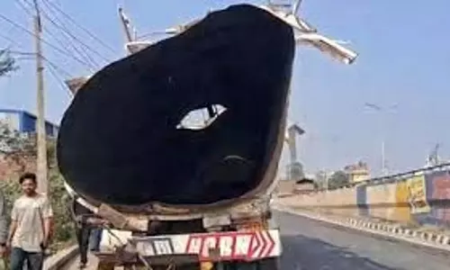 Haryana :डीजल का खाली टैंकर फटा, दो लोग  घायल