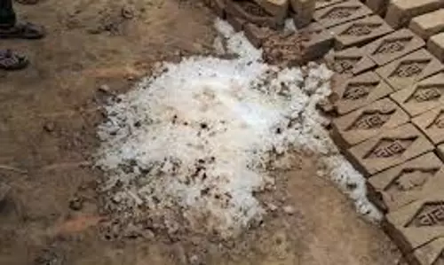 Badaun: आसमान से बर्फ का रहस्यमयी टुकड़ा गिरने से मजदूरों में अफरा-तफरी Badaun: आसमान से बर्फ का रहस्यमयी टुकड़ा गिरने से मजदूरों में अफरा-तफरी