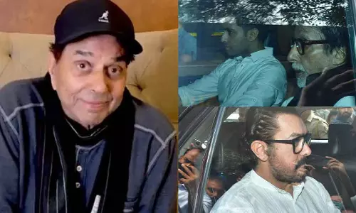 धर्मेंद्र का निधन: अमिताभ बच्चन, आमिर खान, सलमान खान अंतिम संस्कार के लिए मुंबई श्मशान घाट पहुंचे